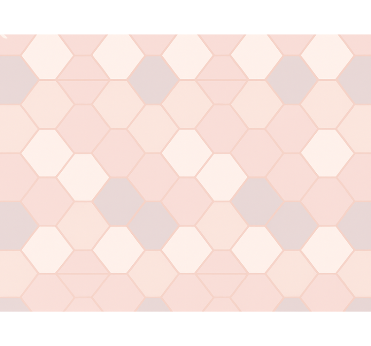 Lyserøde rullegardiner moderne abstrakte pink figurer - TenStickers