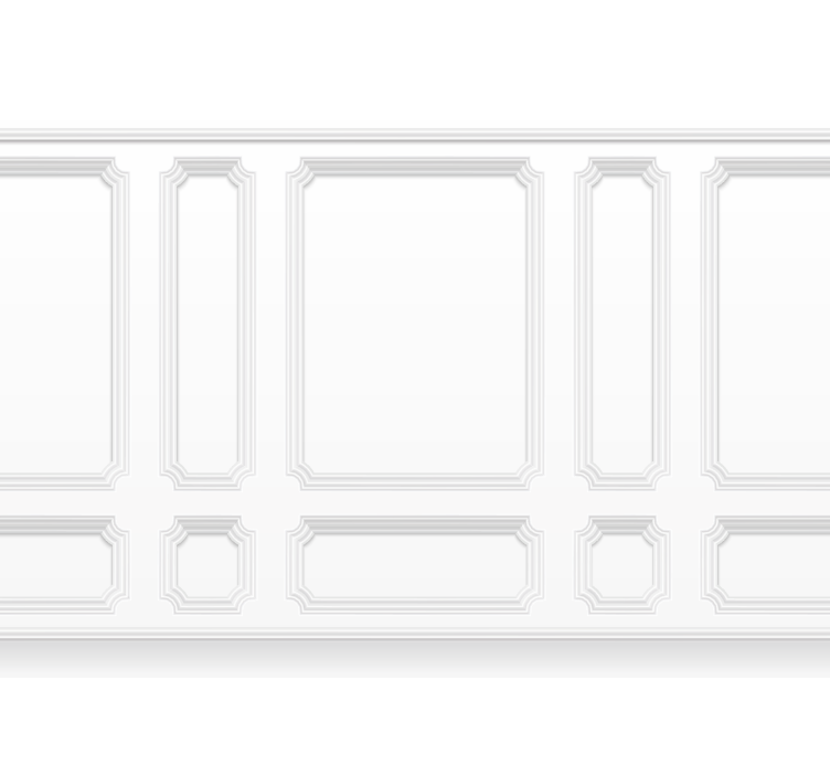 Hvid rullegardin cuarterones klassiske - TenStickers