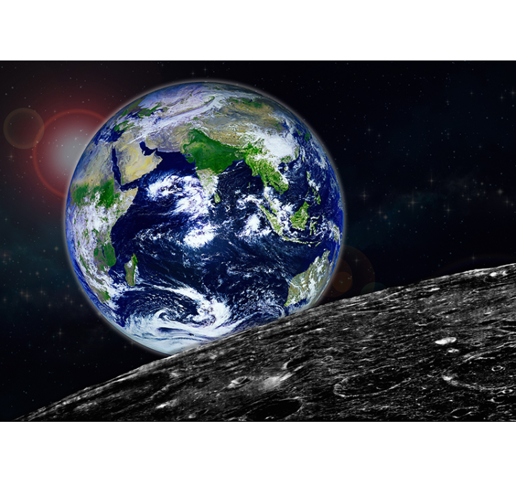 Sort rullegardin orbital perspektiv - TenStickers