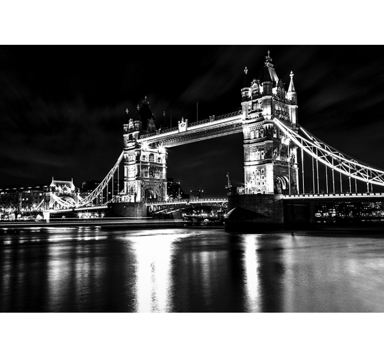 Sort rullegardin london bridge nat - TenStickers
