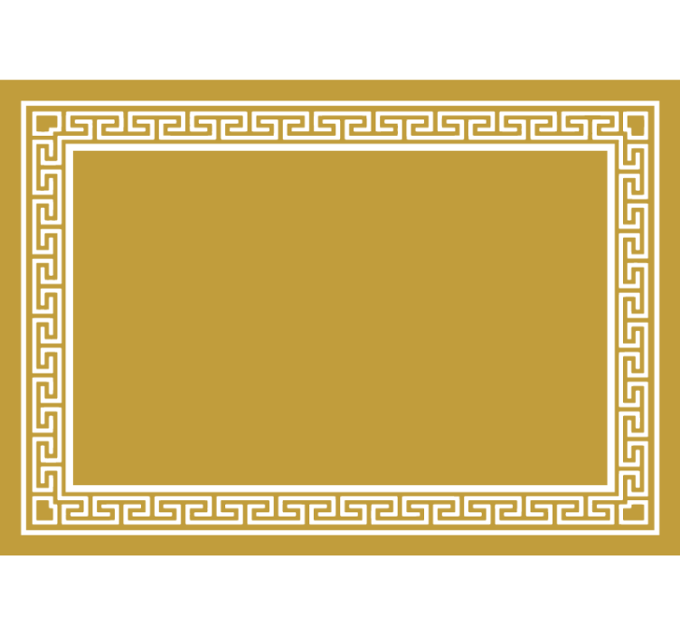 Gule rullegardiner i græsk design - TenStickers