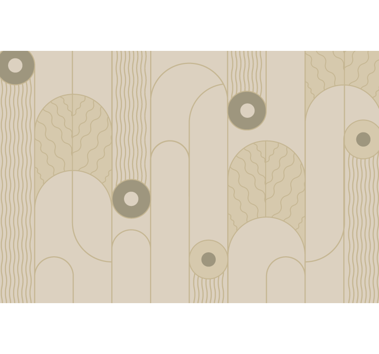 Beige rullegardin med abstrakte beige linjer - TenStickers