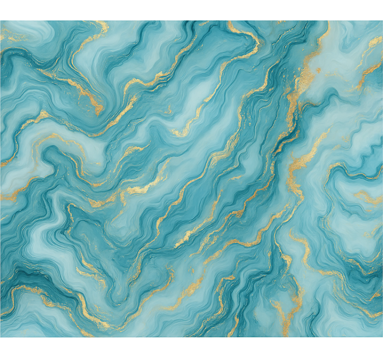 Blå rullegardin lys blå marmor - TenStickers