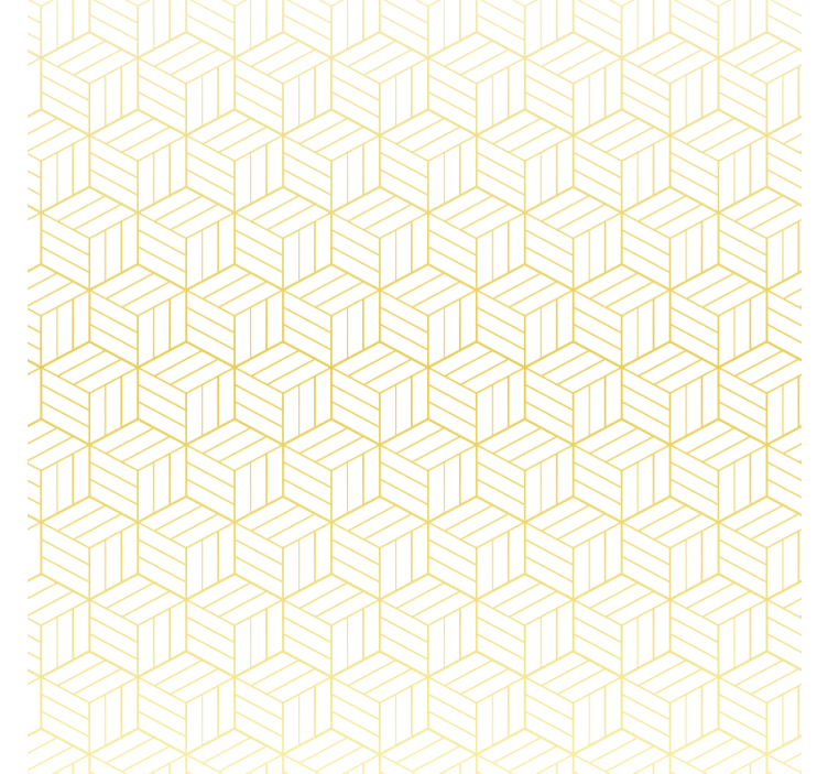 Moderne rullegardiner i guldfolie geometriske terninger - TenStickers