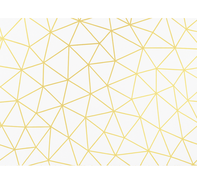 Moderne rullegardiner i gyldent geometrisk prismemosaik - TenStickers