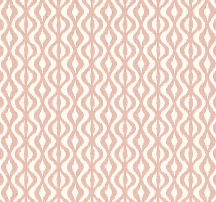 Moderne rullegardiner i støvet rosa ikat geometrisk - TenStickers