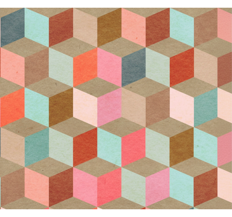 Moderne rullegardiner i pastel geometrisk kraftmønster - TenStickers
