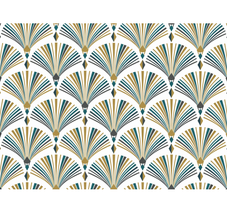 Moderne rullegardiner vintage gatsby vægmaleri - TenStickers