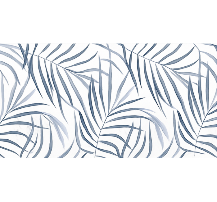 Blå rullegardin med tynde blade design - TenStickers