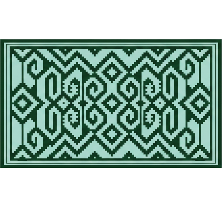 Grønne rullegardiner i mapuche grønne nuancer - TenStickers