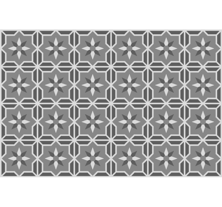 Grå rullegardin geometrisk med blød grå baggrund - TenStickers