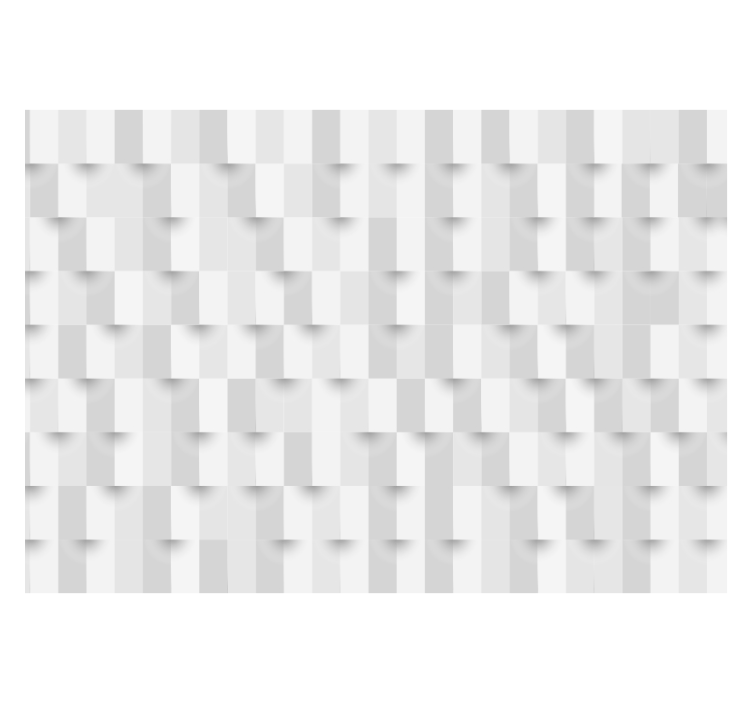 Hvid rullegardin geometrisk puslespil - TenStickers