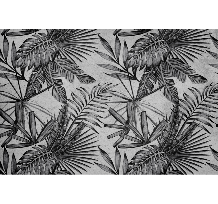 Grå rullegardin til betonplanter - TenStickers