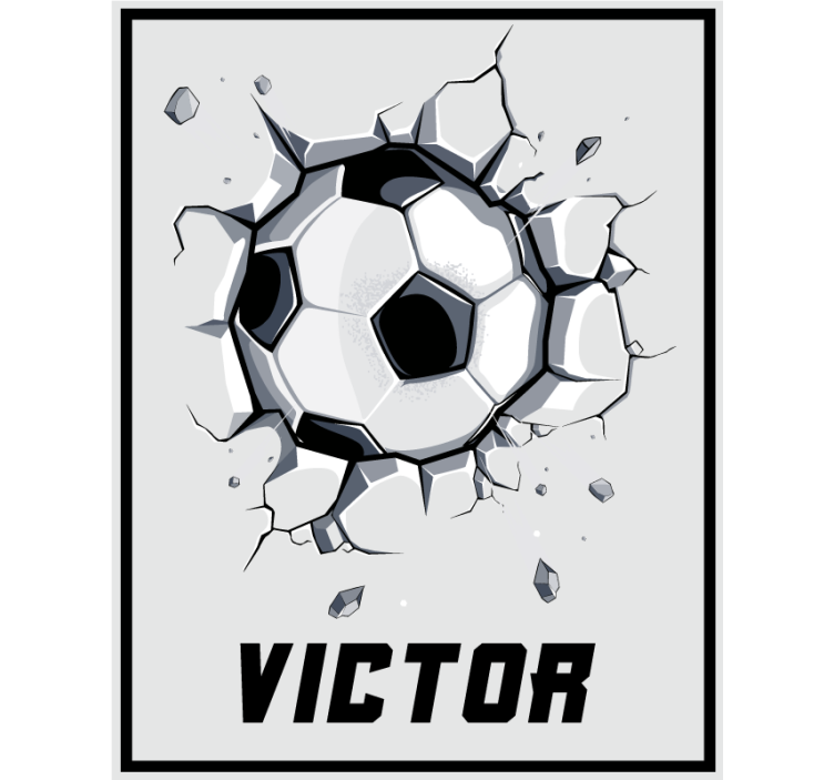 Bryde bolden personlig rullegardin - TenStickers