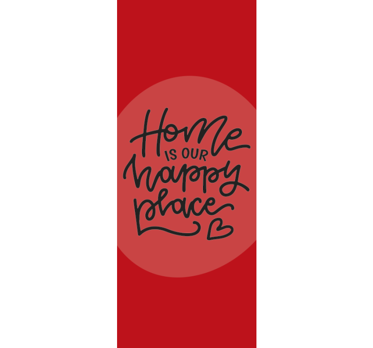 Sød sort tekst stue rullgardin - TenStickers