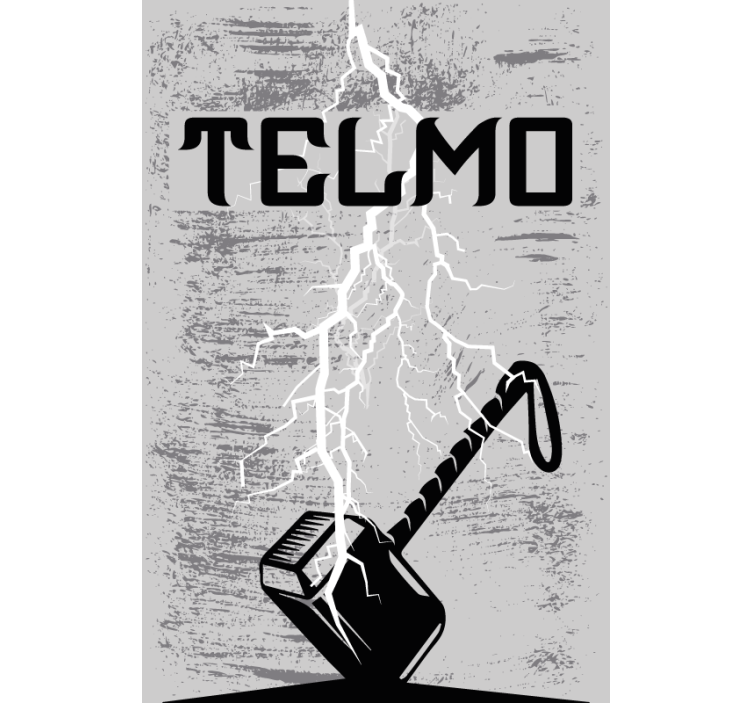 Hero of hammer geek rullegardin - TenStickers