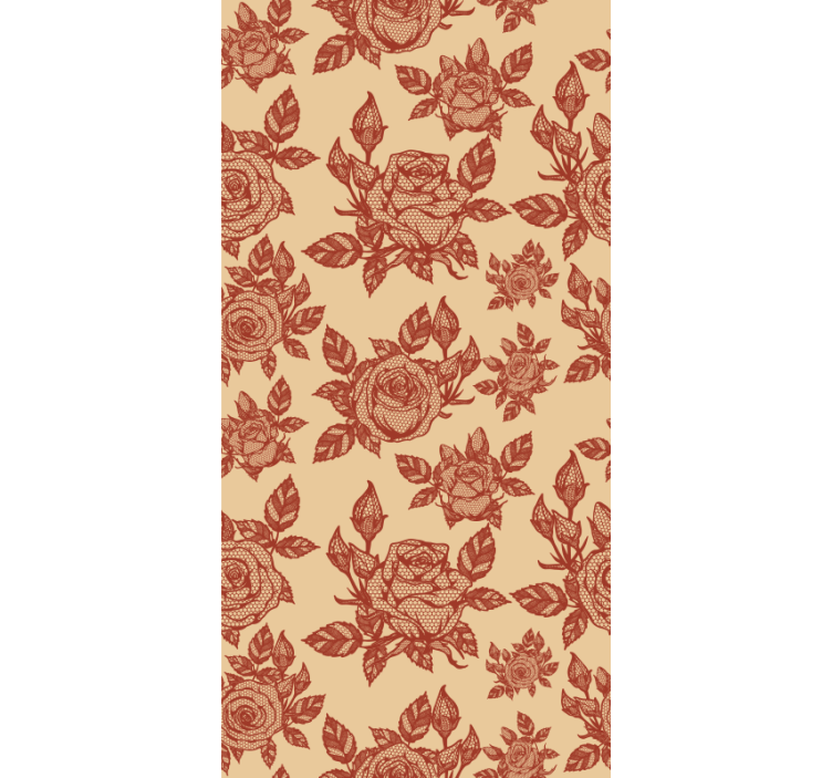 Rose blonder design stue rullgardin - TenStickers