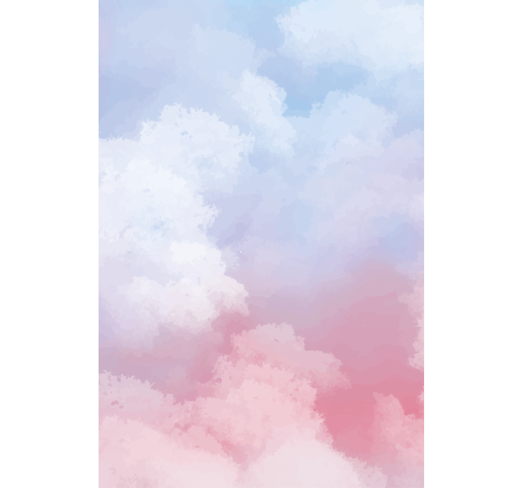 Håndmalet himmel skyer soveværelse rullegardin - TenStickers