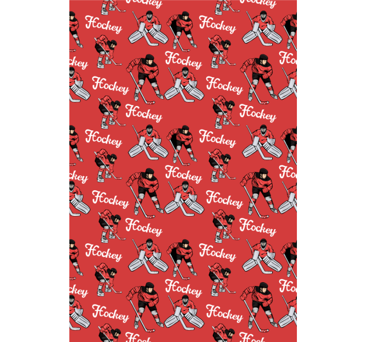 Hockeyspillere print sports rullegardiner - TenStickers