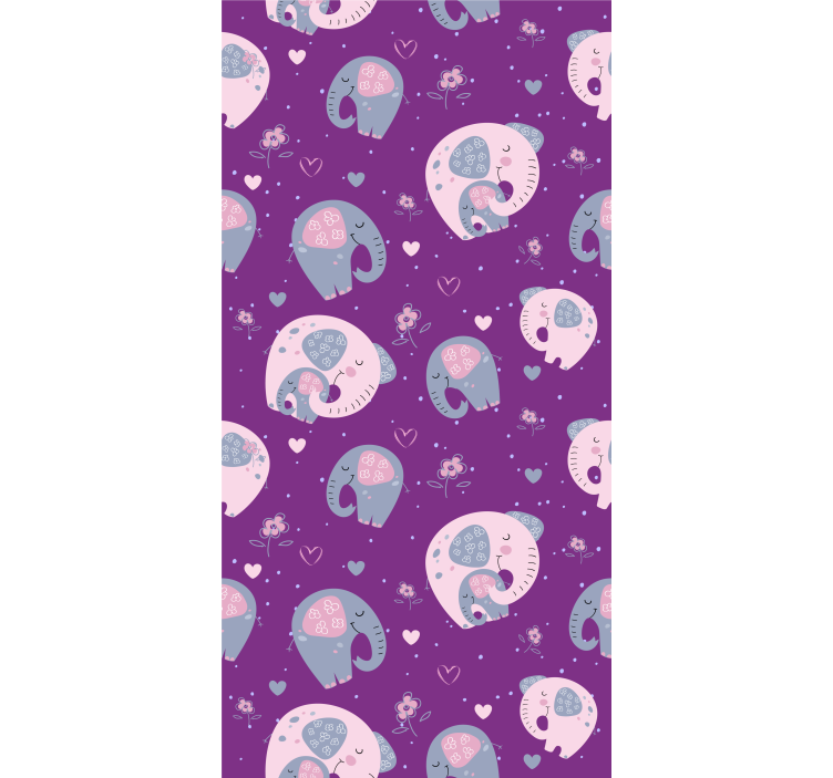 Lilla elefanter rullegardin - TenStickers