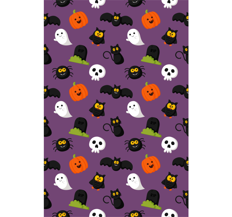 Figurer med halloween-tema sjove rullegardiner - TenStickers