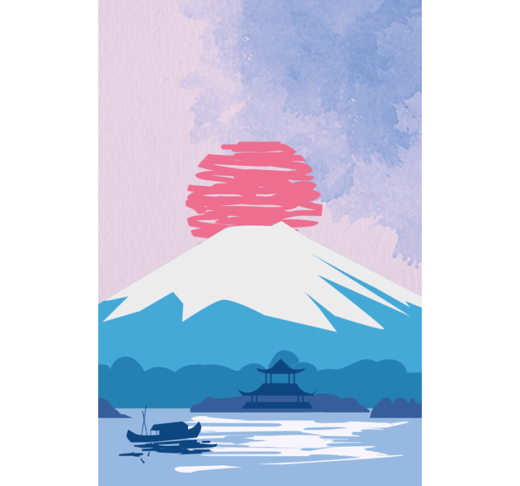 Japan fuji mountain original rullegardin - TenStickers