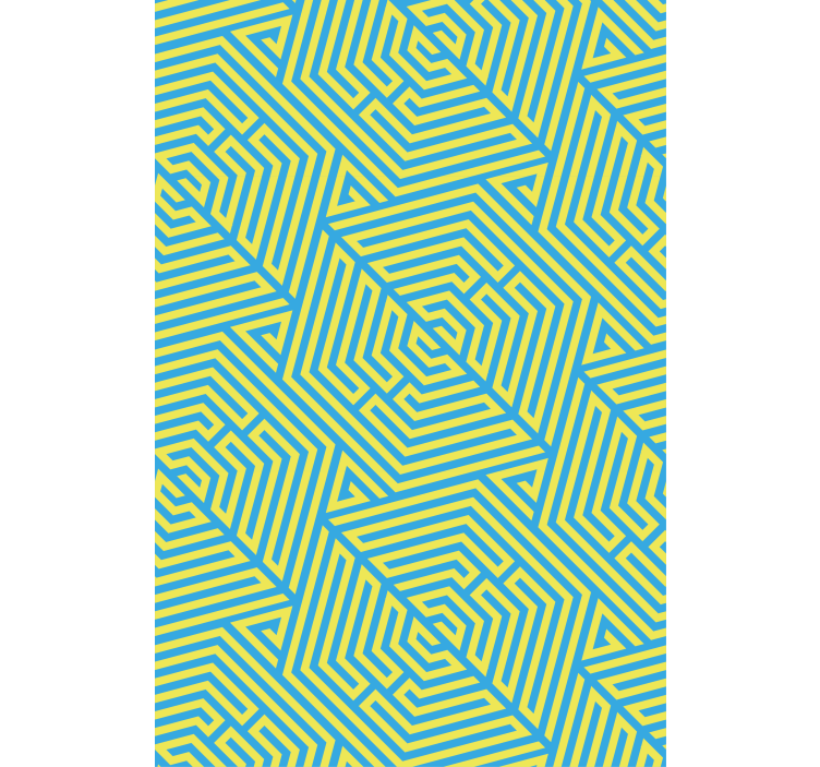 Geometrisk lineær arrangement rullegardin mønster - TenStickers