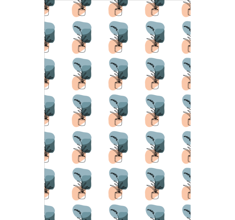 Minimalistisk orkideer design rullegardiner med blomster - TenStickers