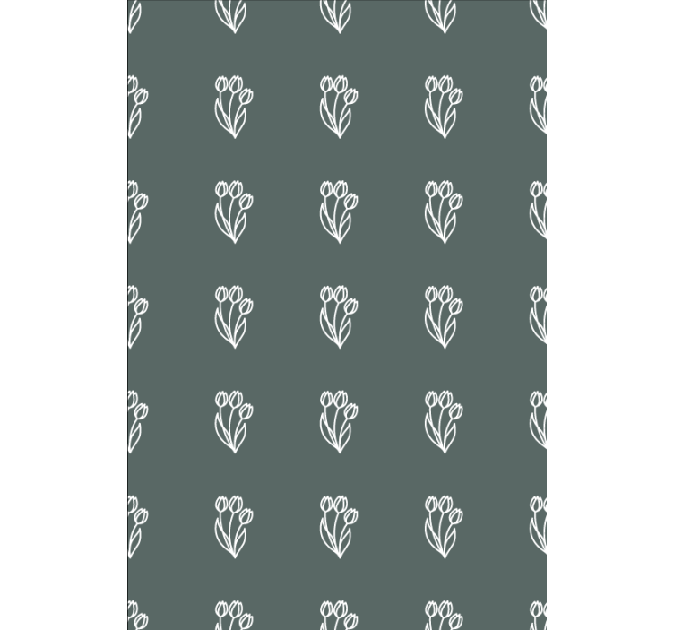 Elegant tulipan motiv Blomster og planter på rullegardin - TenStickers