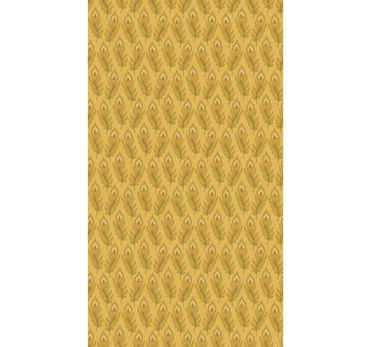 Yndefuldt løvmotiv Blomster og planter på rullegardin - TenStickers