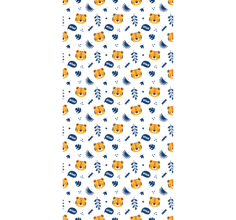 Rullegardiner til baby værelse med tigeransigtet - TenStickers