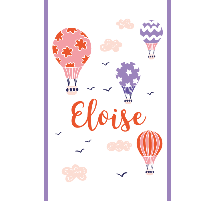 Brugerdefinerede luftballoner mørklægningsgardiner børn - TenStickers