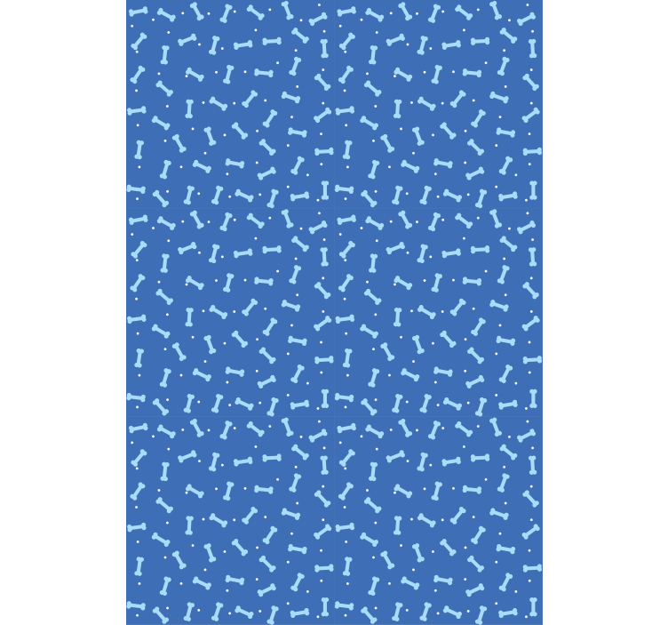 Hundens knoglemønster dyr på rullegardiner - TenStickers