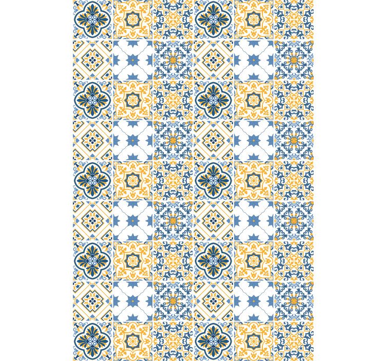 Indviklede flisemønstre rullegardin mønster - TenStickers