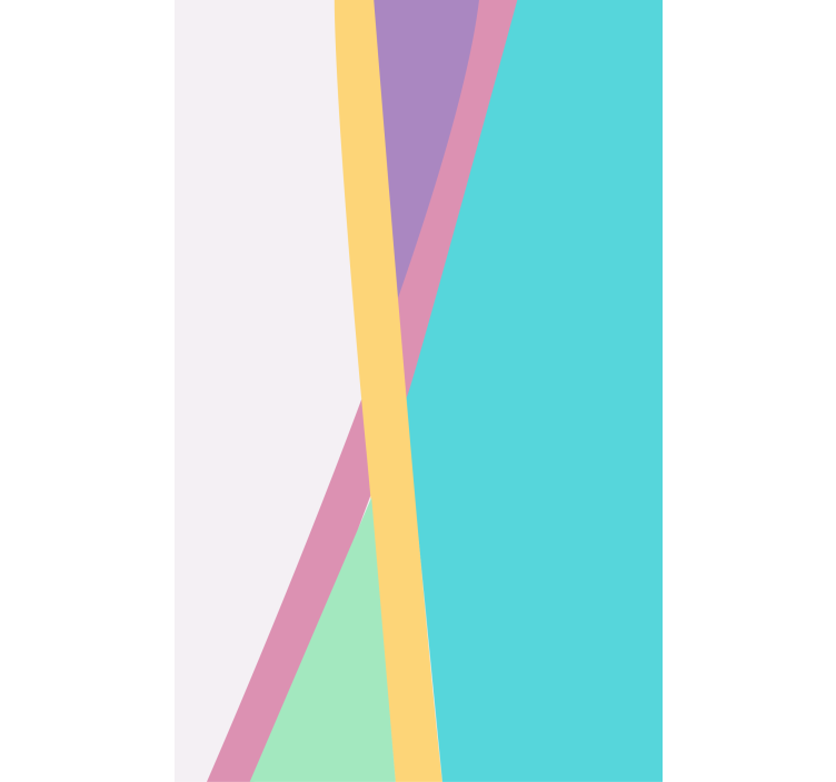 Farverig baggrundsfarve stue rullgardin - TenStickers