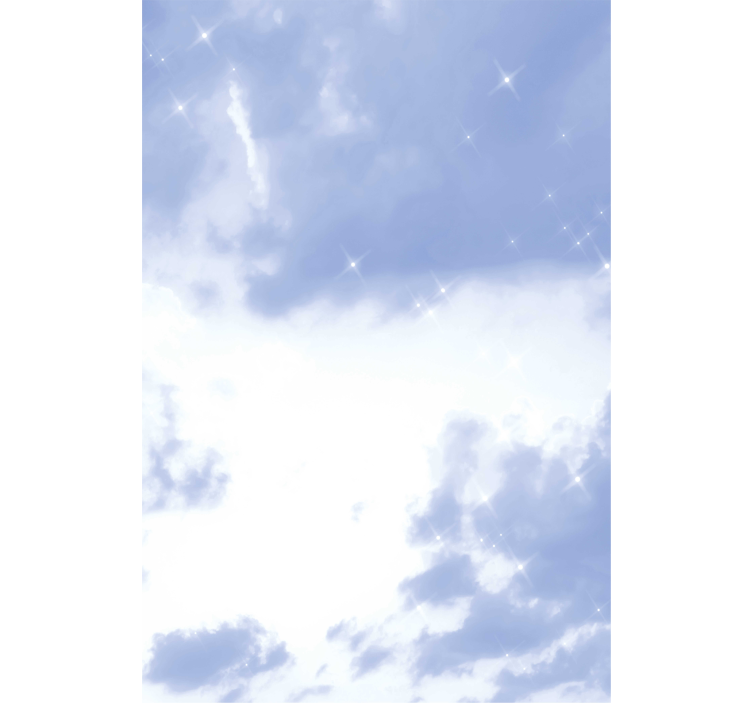 Lyseblå realistisk himmel sky rullgardin - TenStickers