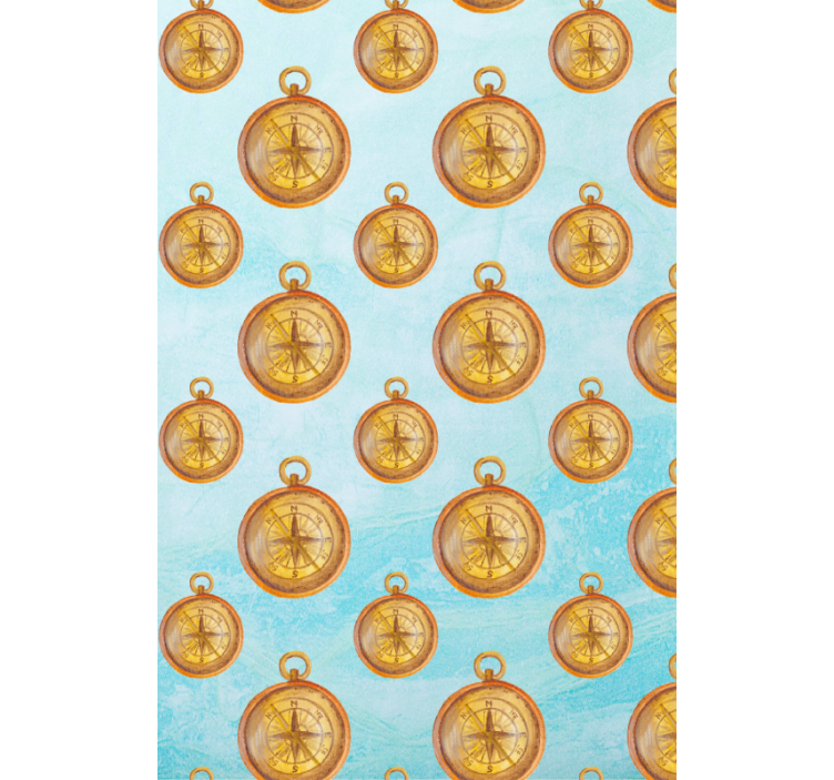 Vintage kompas mønster originale rullegardiner - TenStickers