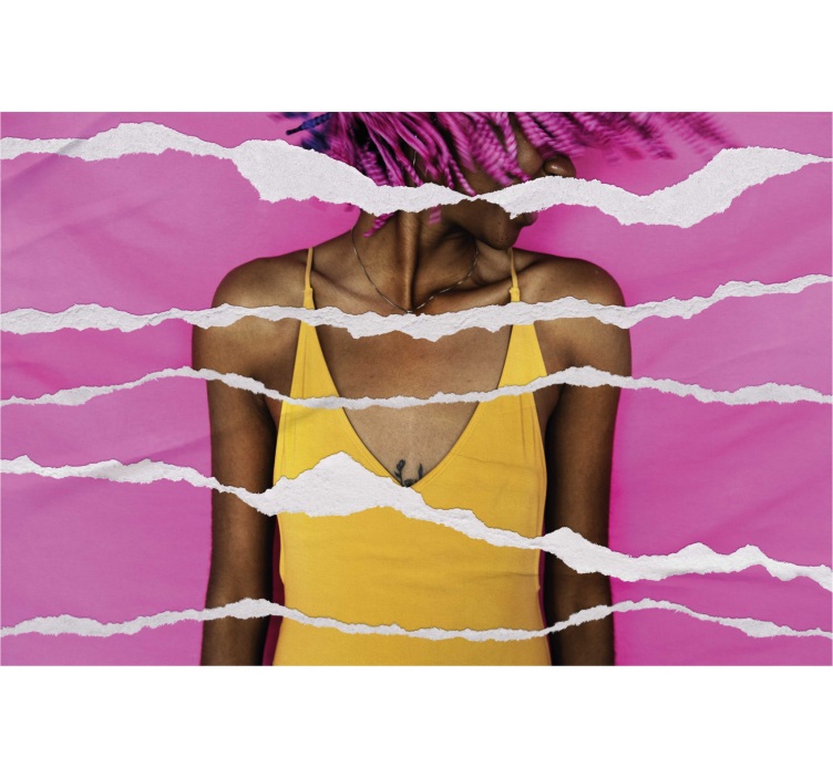 Iturevne papir effekt rullegardiner med tegninger - TenStickers