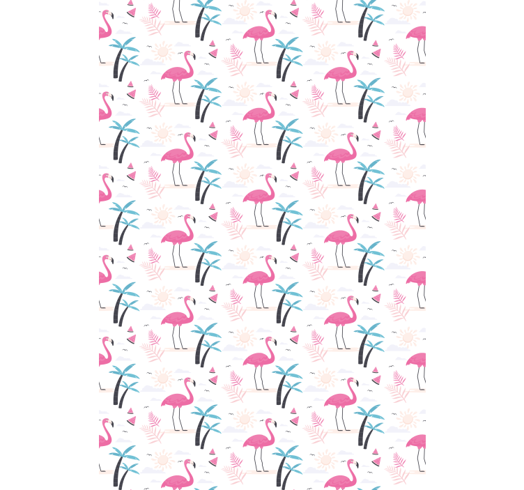 Tropisk pink flamingo forskellige dyreRullegardiner - TenStickers
