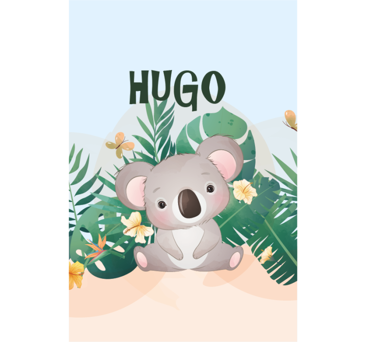 Kælen koala illustration dyr på rullegardiner - TenStickers