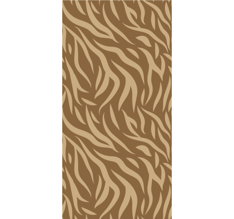 Brun og beige tigerhud børns rullgardin - TenStickers