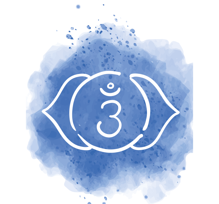 Tredje øje chakra symbol zen rullgardin - TenStickers