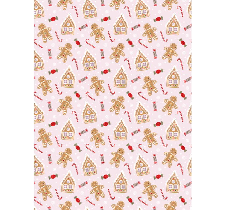 Søde småkager på pink rulle gardin til børn - TenStickers