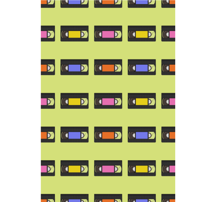 Retro videobånd nørdede rullegardiner - TenStickers