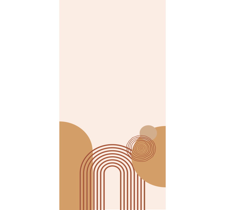 Buet linje beige design moderne rullegardiner - TenStickers