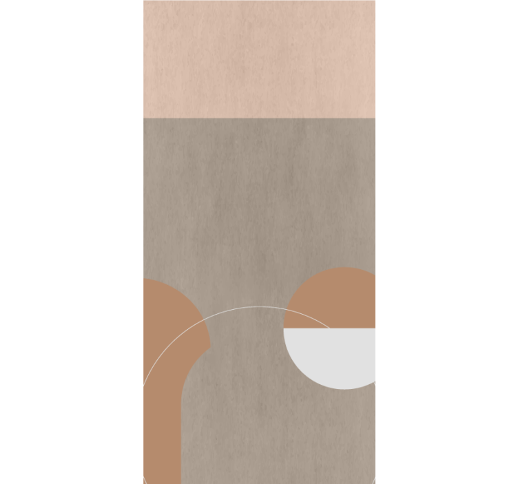 Geometriske runde former moderne rullegardiner - TenStickers