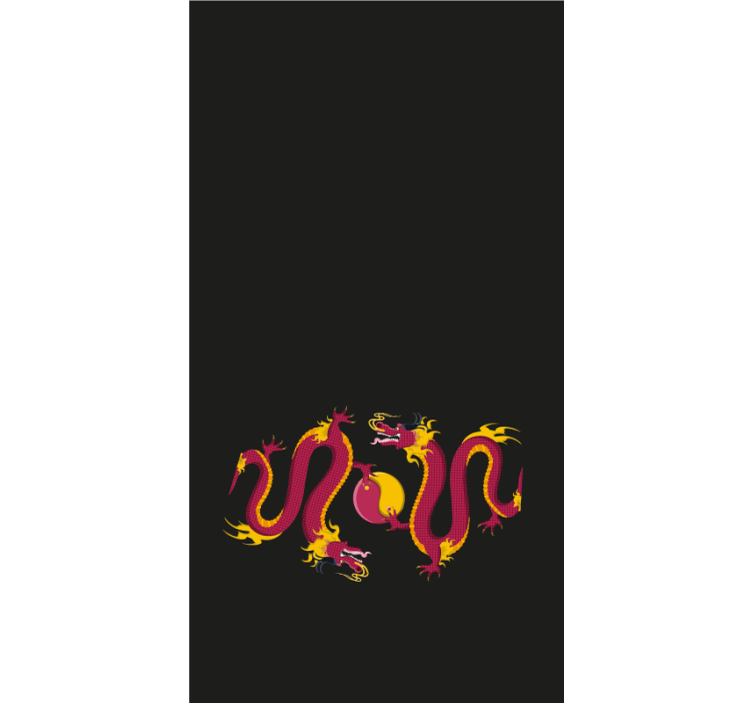 Majestætisk drage design dyr rullegardin - TenStickers