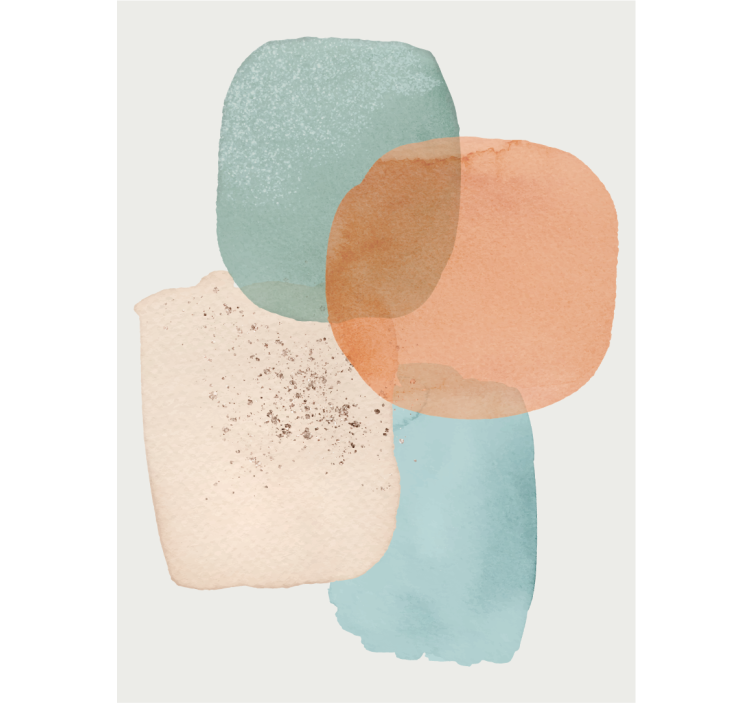 Geometriske farveklatter moderne rullegardiner - TenStickers