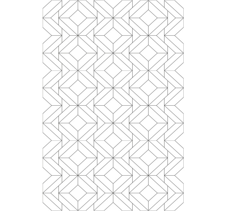 Geometriske figurblokke moderne rullegardiner - TenStickers