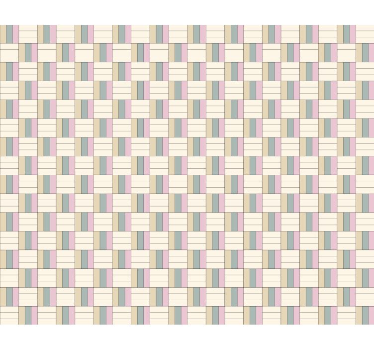 Komposition med geometrisk tema rullegardin mønster - TenStickers